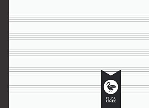 Quaderno di Musica Pentagrammato Orizzontale A5: 110 Pagine - 55 Fogli