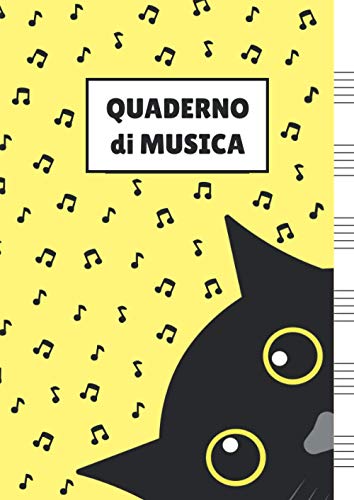 Quaderno di Musica: Pentagrammato per Bambini (con Gatto) -   Shop
