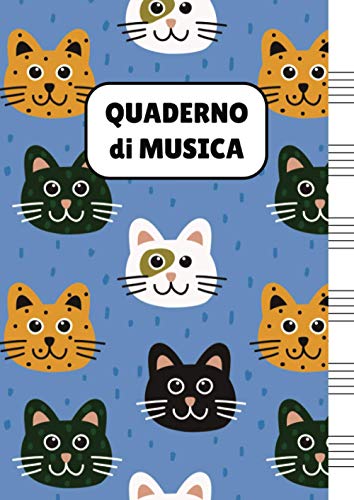 Quaderno di Musica: Pentagrammato per Bambini (con Gatti) -   Shop