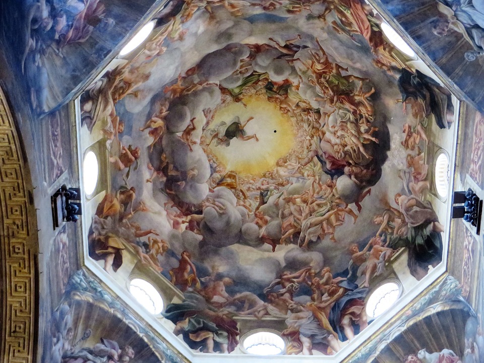 Affresco della cupola del Duomo di Parma