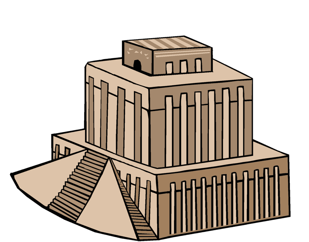 Disegno della Ziggurat