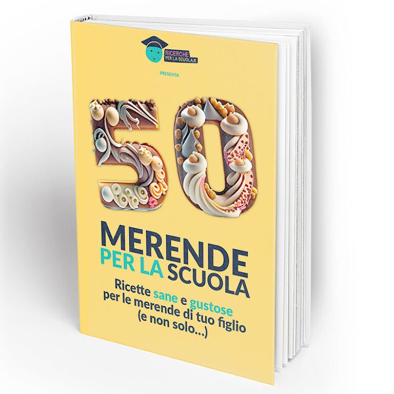 eBook “50 MERENDE PER LA SCUOLA – Ricette sane e gustose per le merende di tuo figlio (e non solo…)”