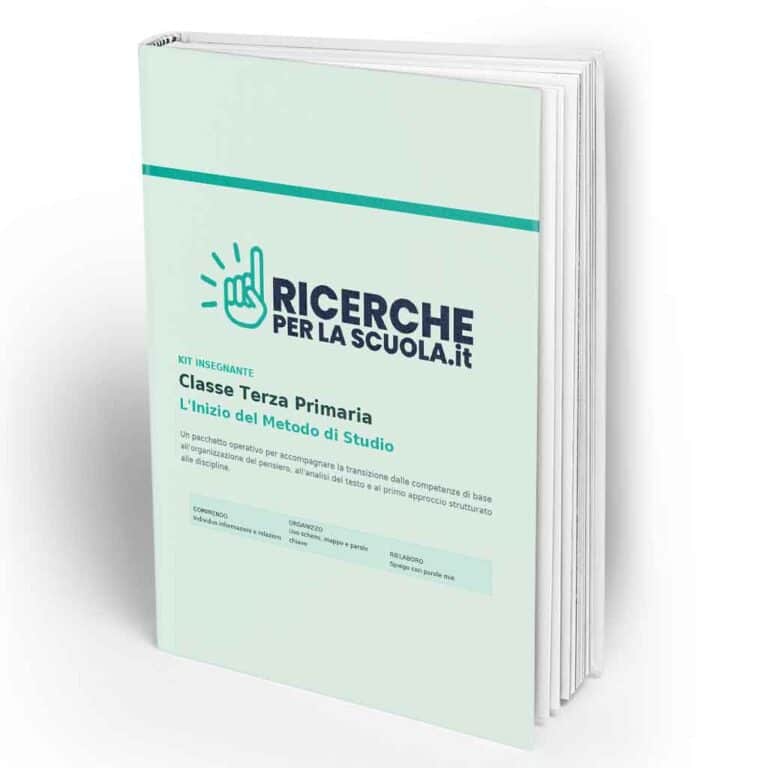 Kit Insegnante (eBook) — Classe Terza Primaria: “L’Inizio del Metodo di Studio”